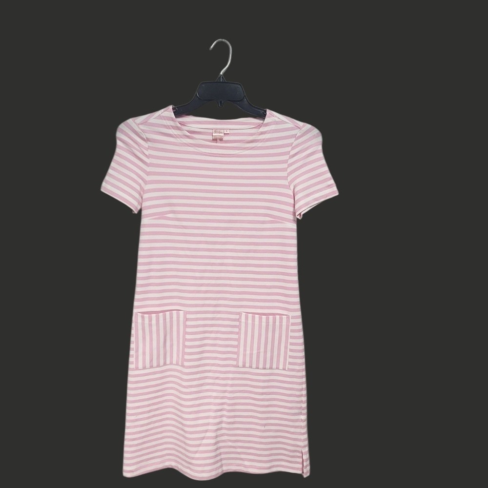 Persifor Carter Dress Womens Size S Pink Striped New With Tags